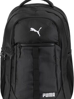 Puma Black Men's Backpack with White Logo